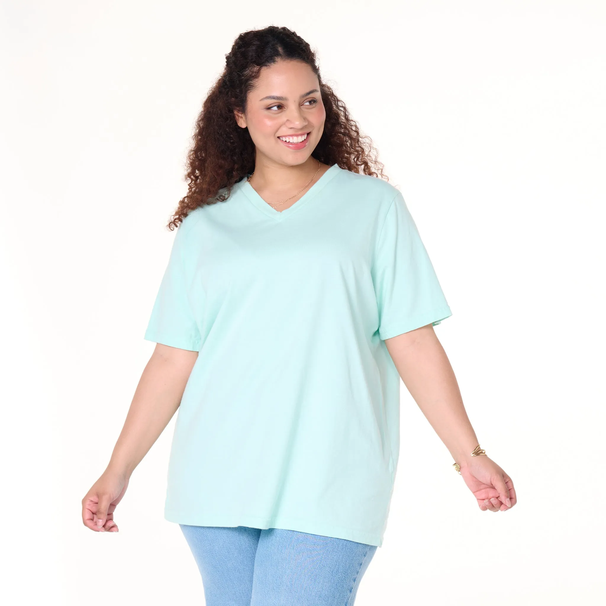 V-Neck T | Plus Size Weekend Relaxed Look