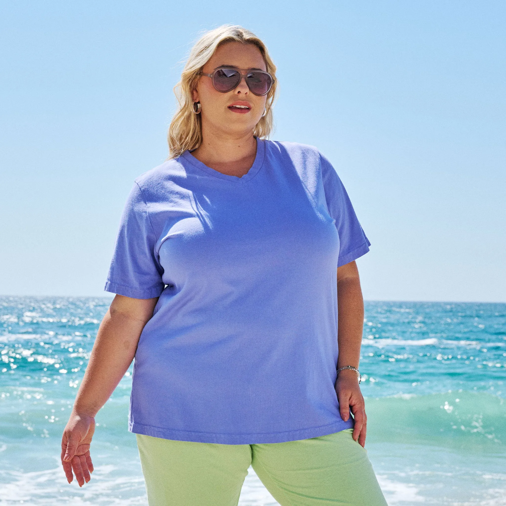 V-Neck T | Plus Size Weekend Relaxed Look