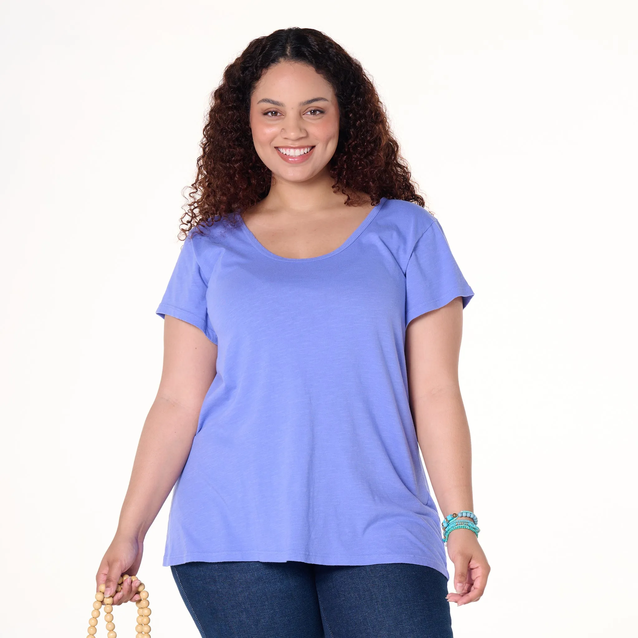 Vintage Scoop Neck T | Plus Size Weekend Relaxed Look