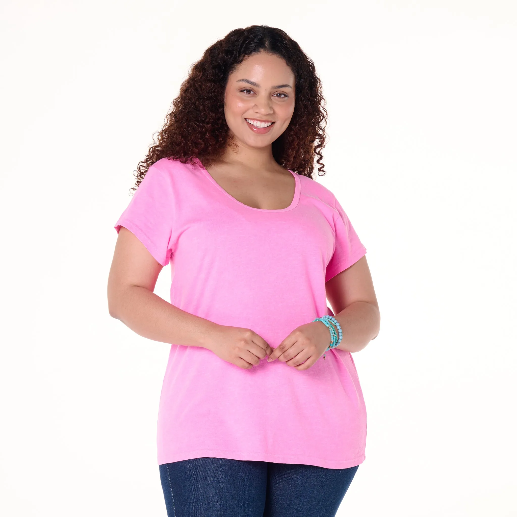 Vintage Scoop Neck T | Plus Size Weekend Relaxed Look