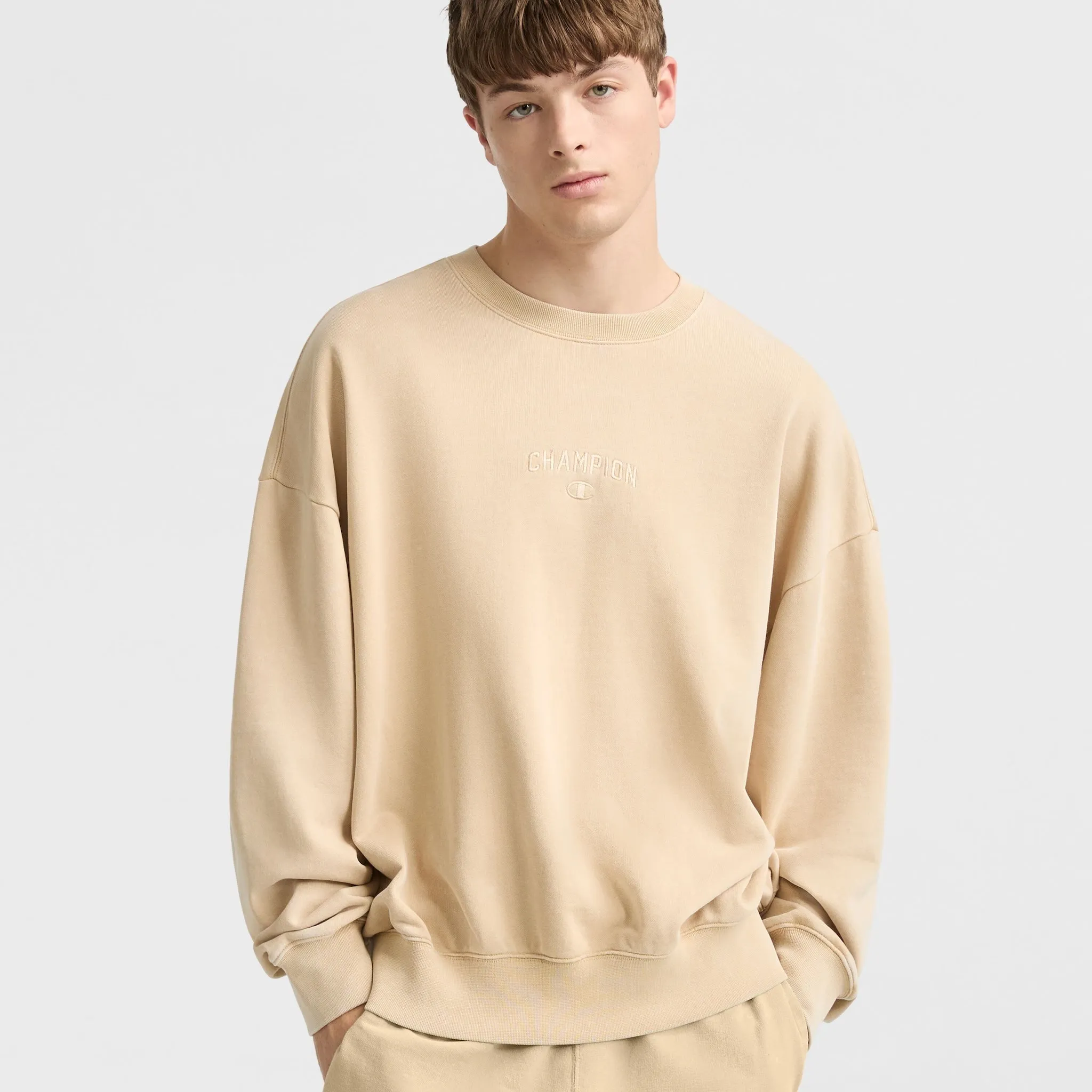 Vintage Wash Crewneck Sweatshirt Urban Street Look