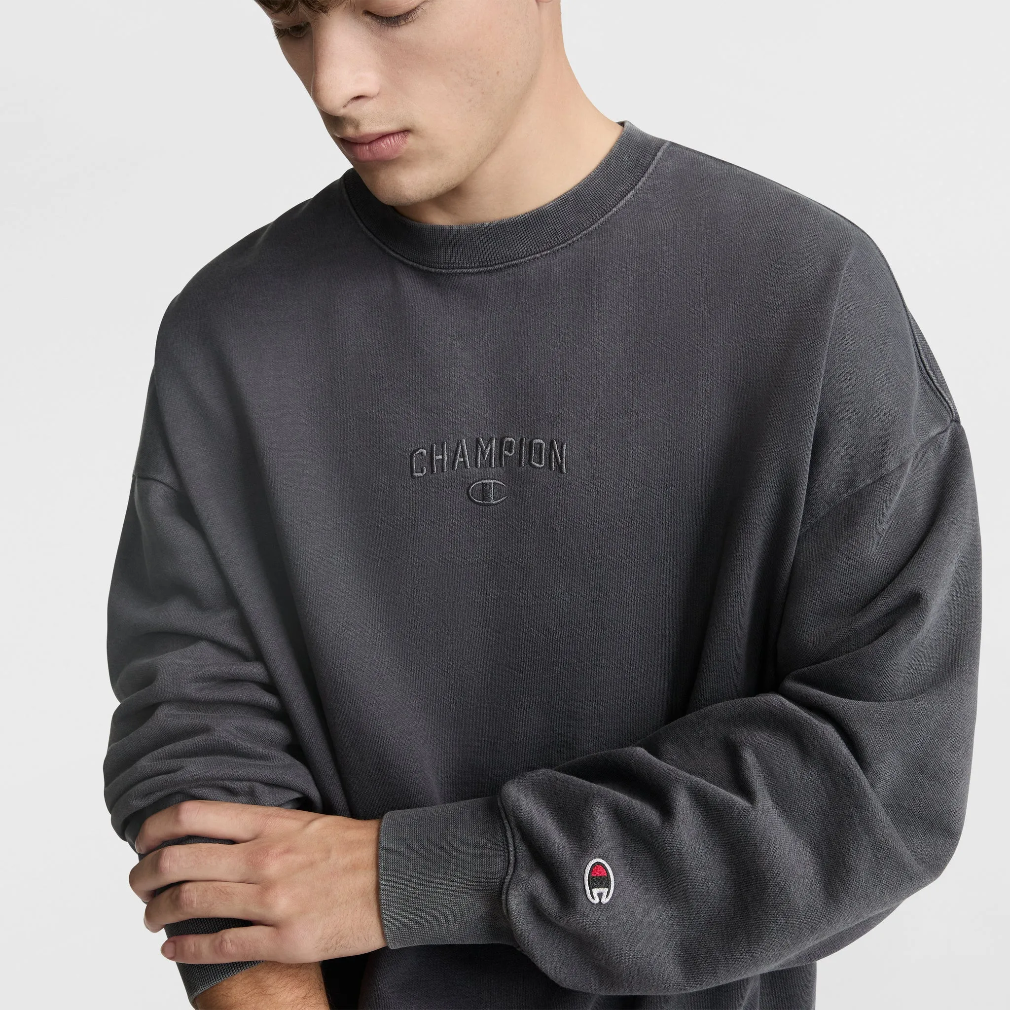 Vintage Wash Crewneck Sweatshirt Urban Street Look