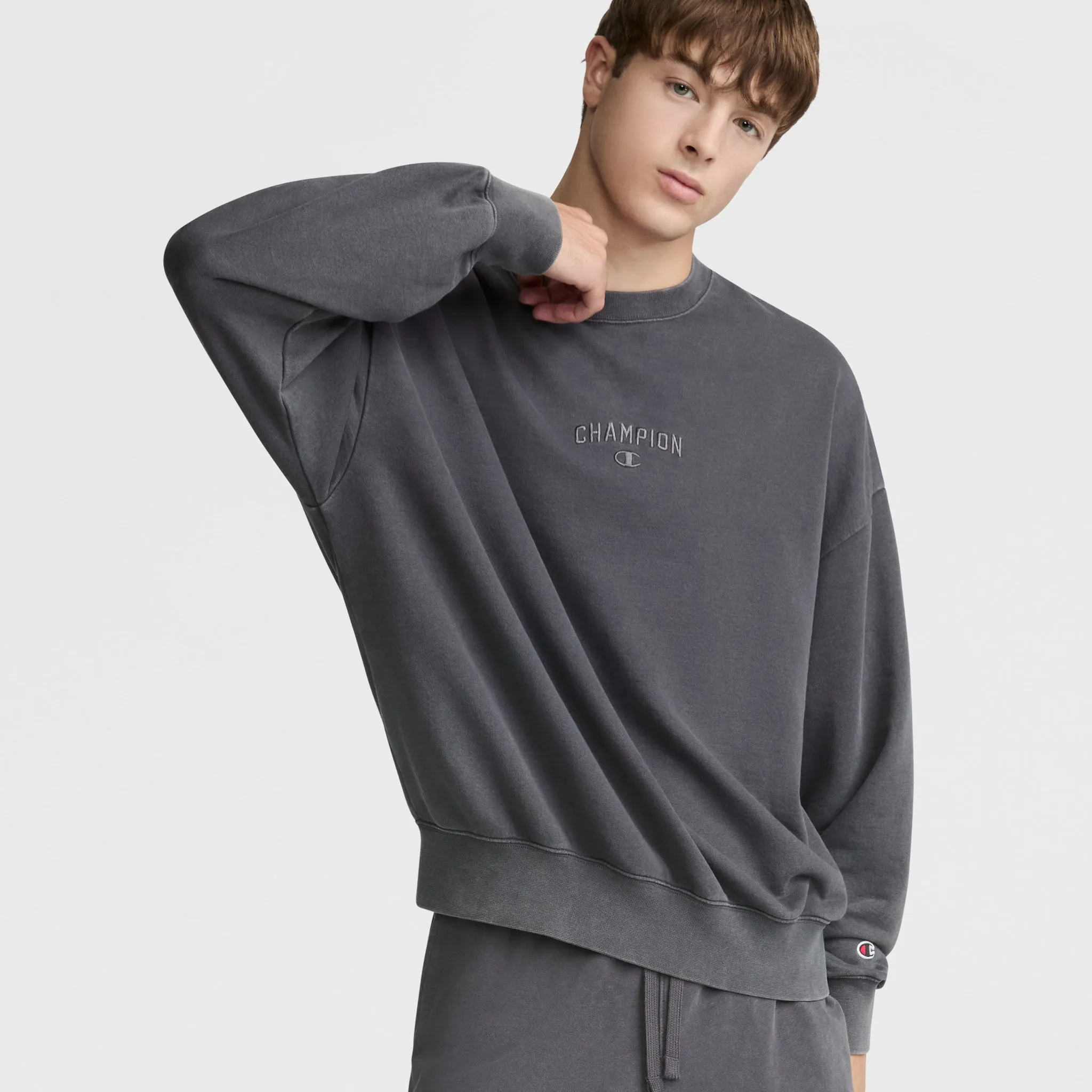 Vintage Wash Crewneck Sweatshirt Urban Street Look