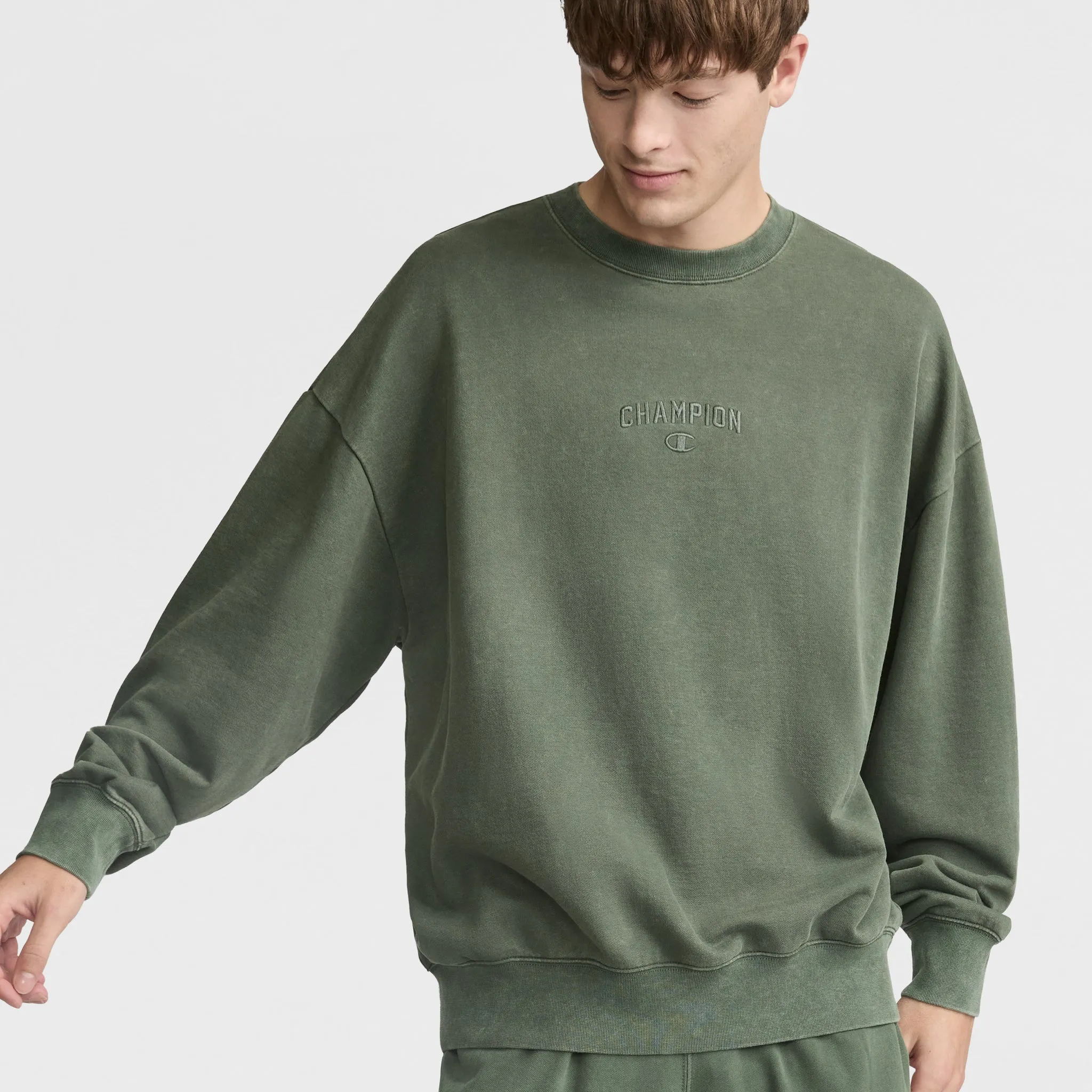 Vintage Wash Crewneck Sweatshirt Urban Street Look