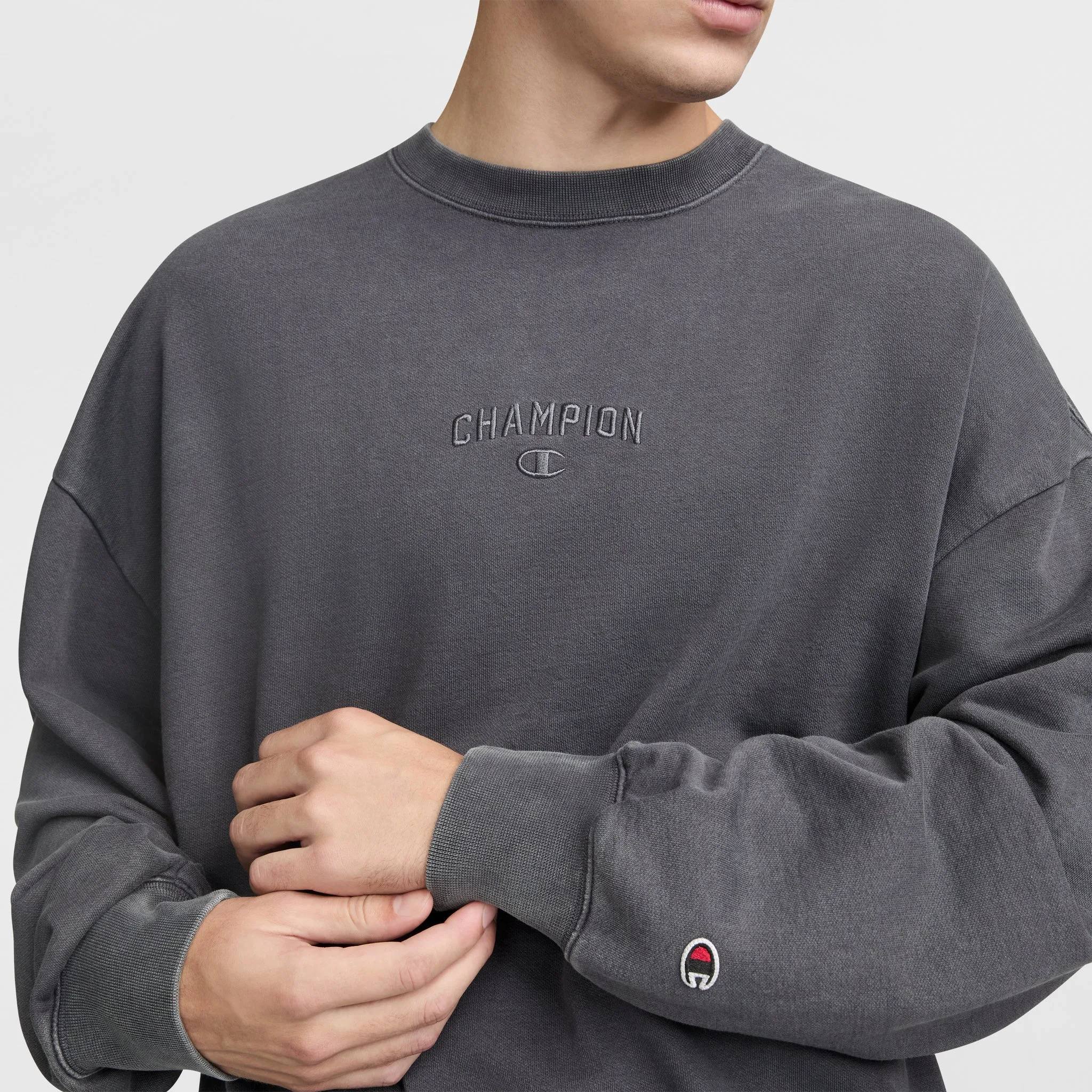 Vintage Wash Crewneck Sweatshirt Urban Street Look
