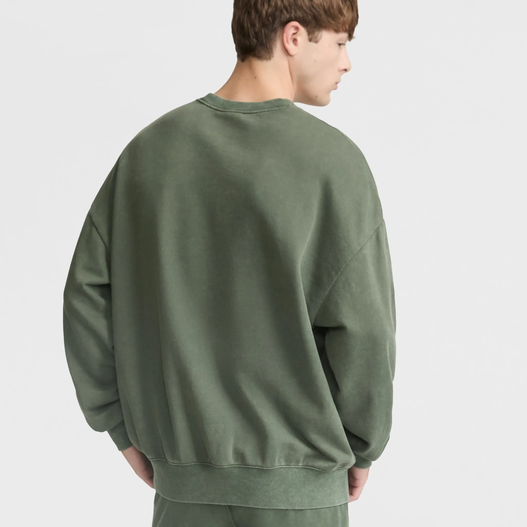 Vintage Wash Crewneck Sweatshirt Urban Street Look