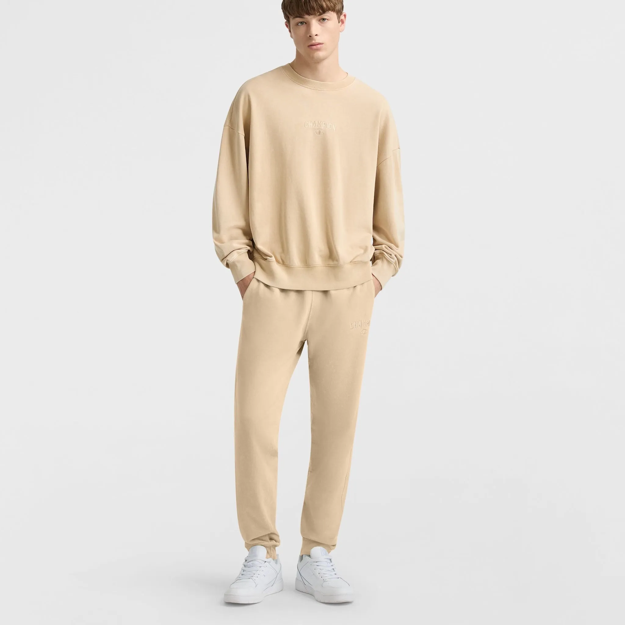 Vintage Wash Crewneck Sweatshirt Urban Street Look