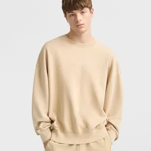 Vintage Wash Crewneck Sweatshirt Urban Street Look