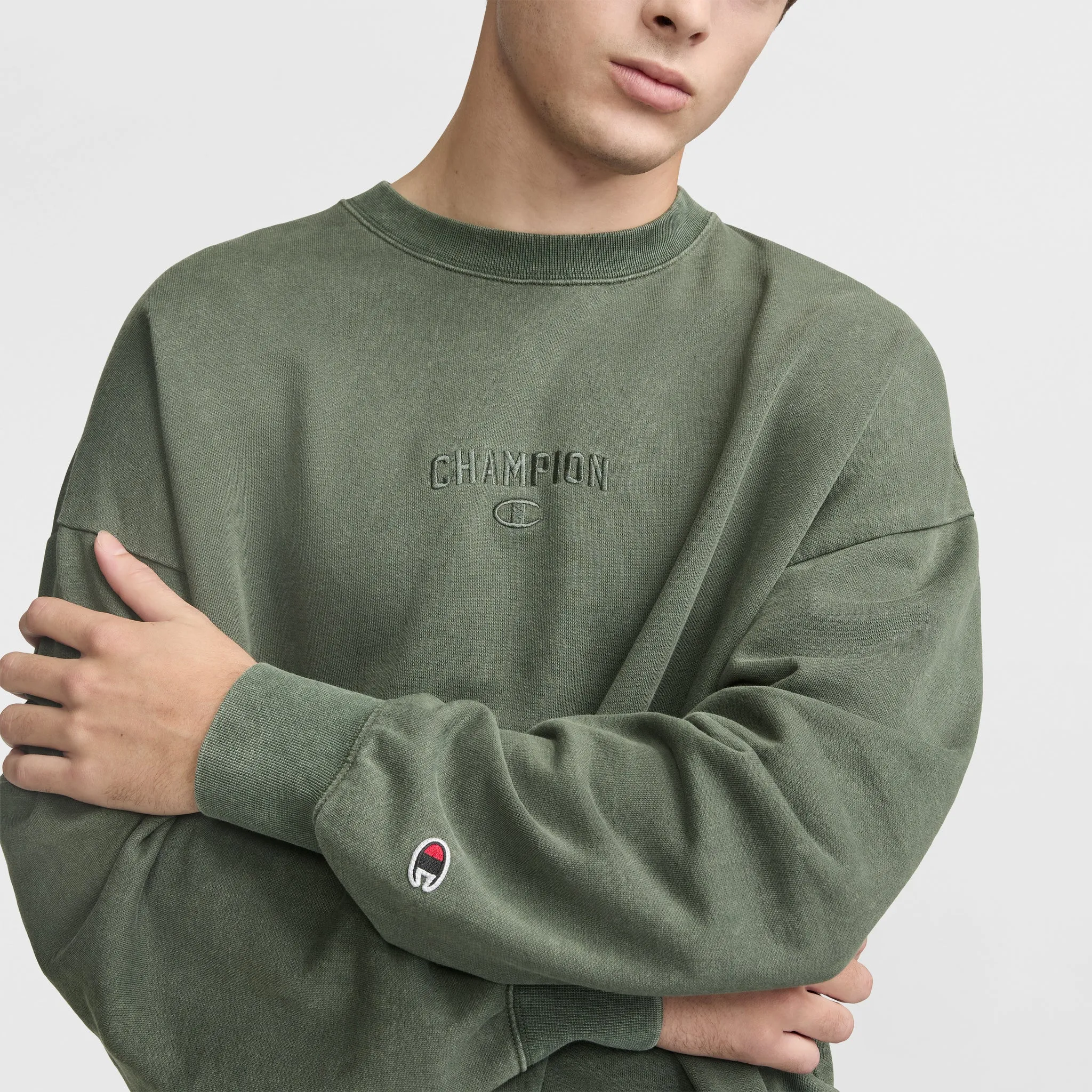 Vintage Wash Crewneck Sweatshirt Urban Street Look