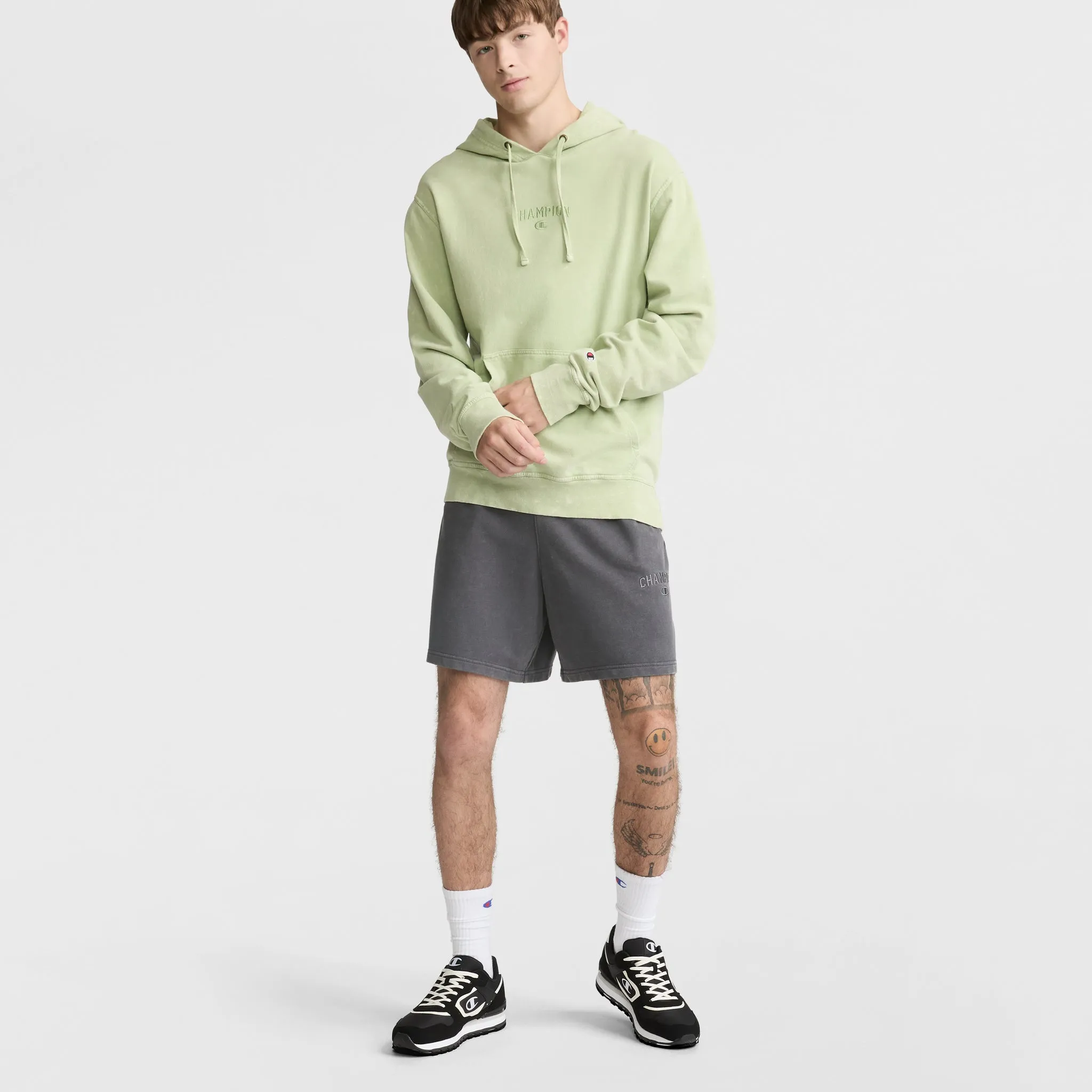 Vintage Wash, Lightweight Hoodie Urban Street Look
