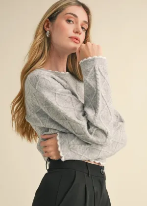 Vivienne Scallop Edge Sweater Everyday Casual Look
