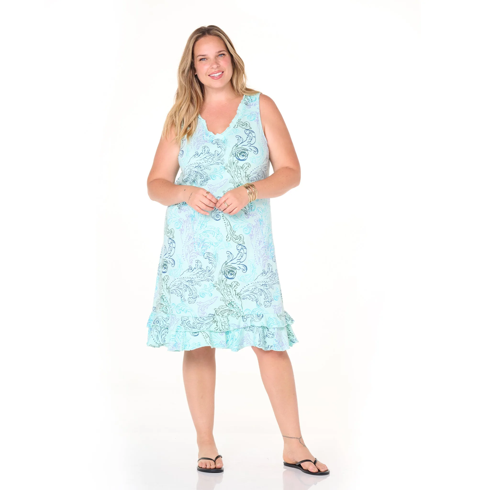 Waverley Swirl Sunrise Dress | Plus Size Summer Colors Weekend Relaxed Look