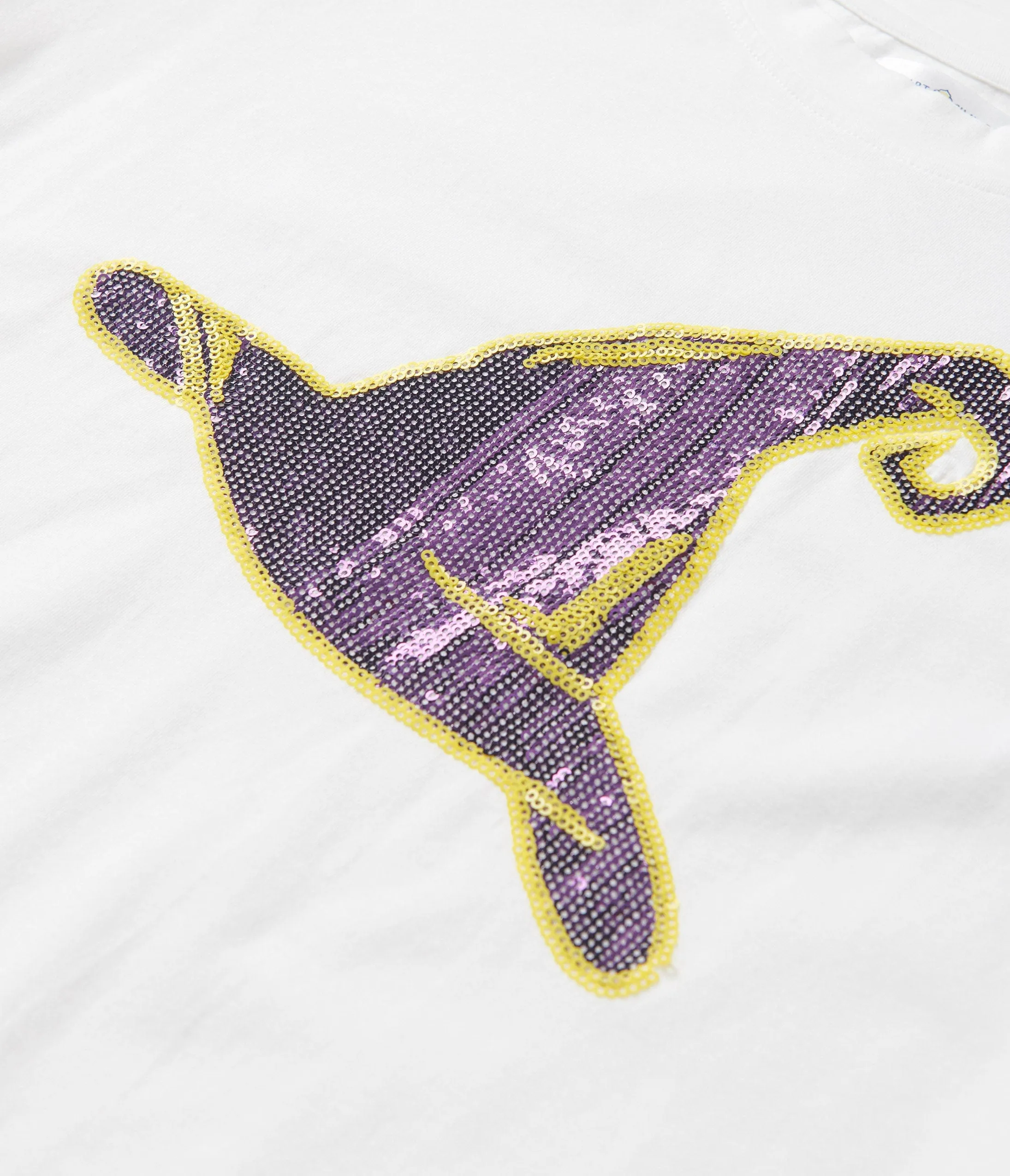 White Witch Hat Sequin Unisex Tee Easy Date Night