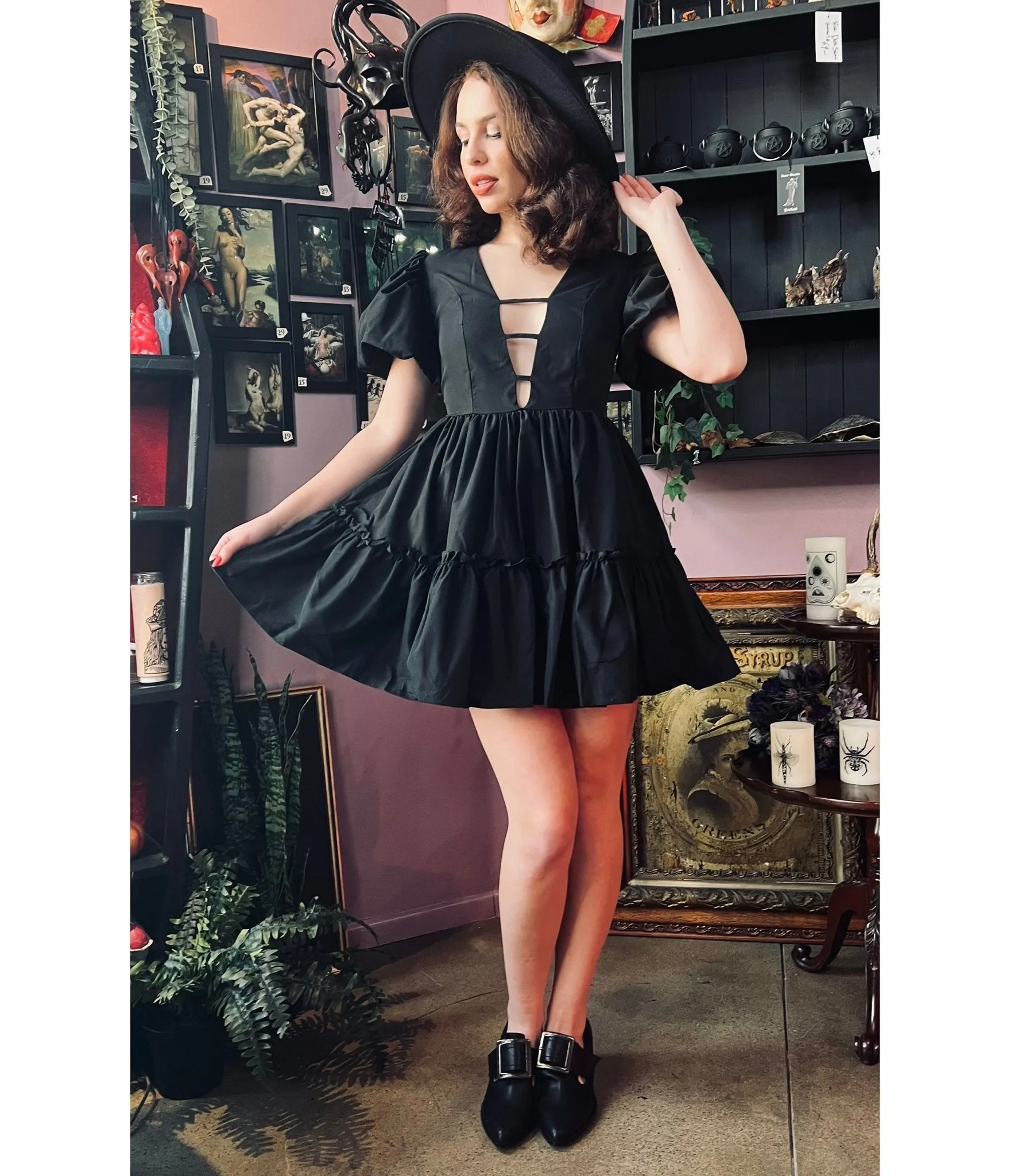Witchwood Bags The Austen Black Dress Casual Everyday Look