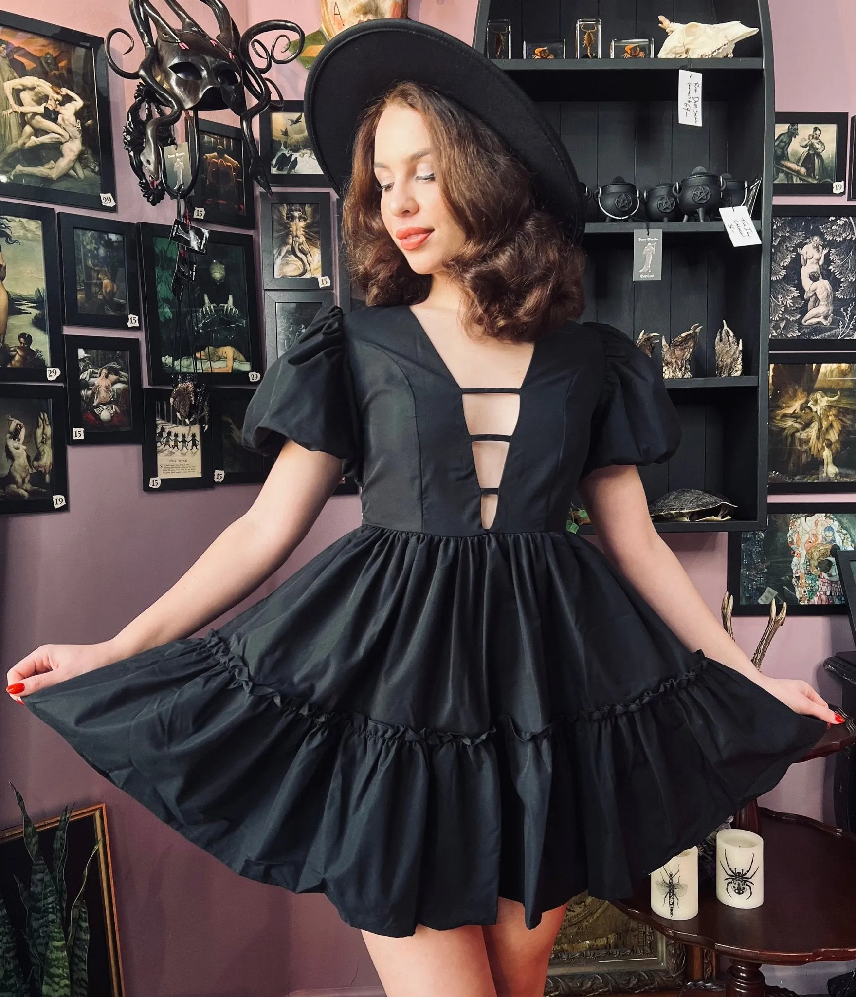 Witchwood Bags The Austen Black Dress Casual Everyday Look