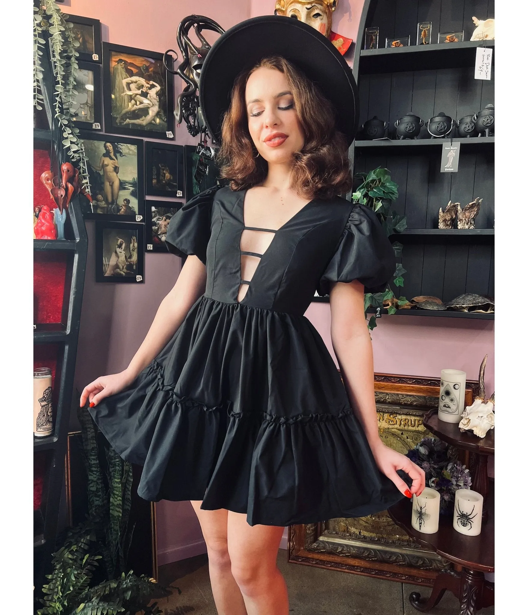 Witchwood Bags The Austen Black Dress Casual Everyday Look